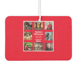 Graduation Air Fresh 8 Photo Collage Class Of Year Car Air Freshener