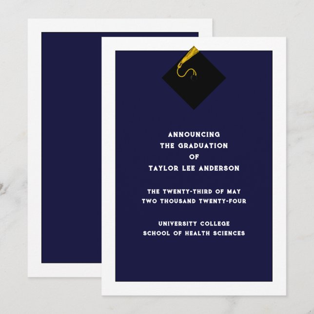 Graduation Announcement  (Front/Back)