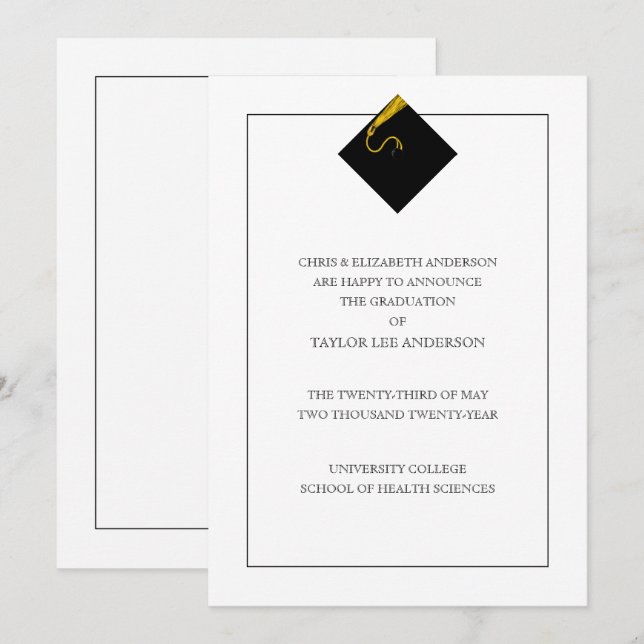 Graduation Announcement  (Front/Back)