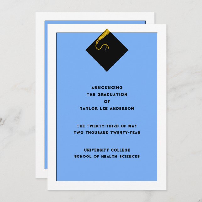 Graduation Announcement  (Front/Back)