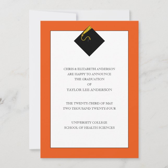 Graduation Announcement  (Front)