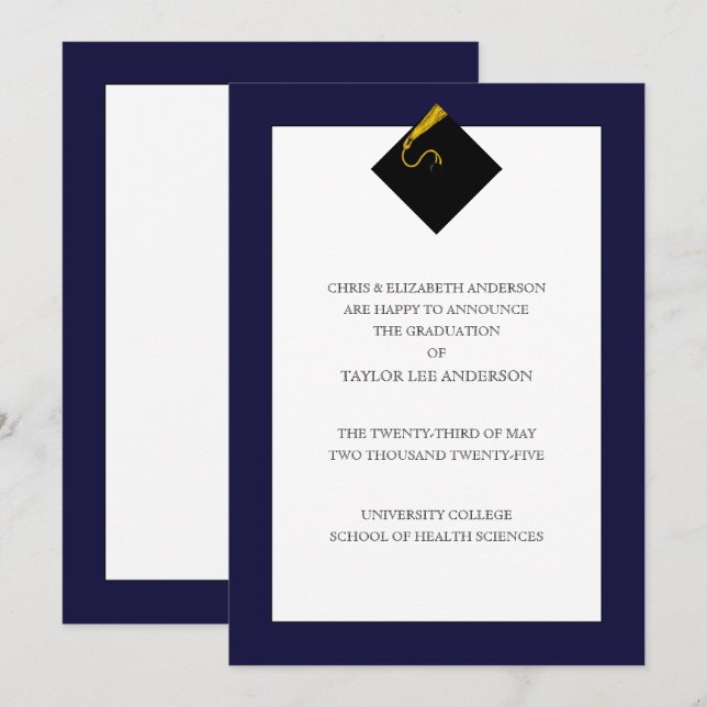 Graduation Announcement  (Front/Back)