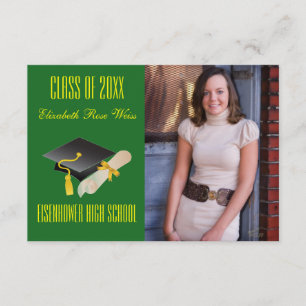Graduation Announcement - 3x5 Cap & Diploma