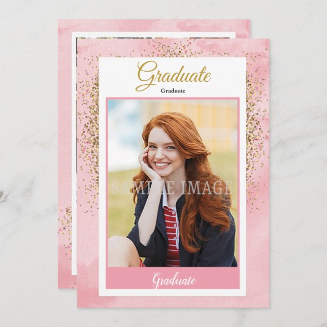 Graduation Announcement and Invitation (Front/Back)