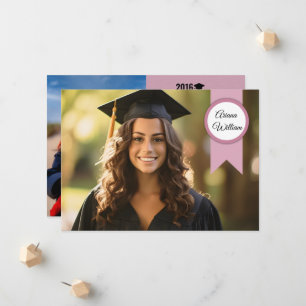 Graduation Announcement Card Template