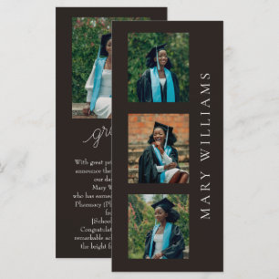 Graduation Announcement Customisable Photos & Text