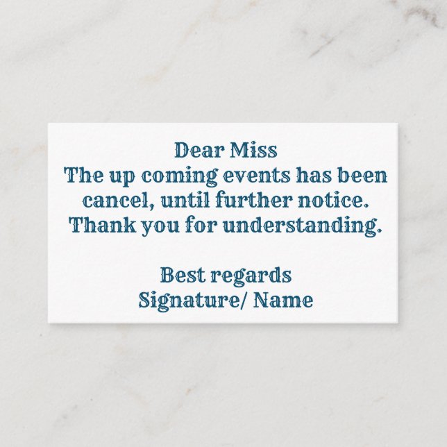 GRADUATION ANNOUNCEMENT ENCLOSURE CARD (Front)