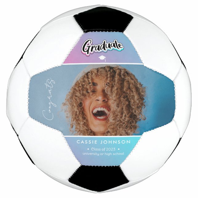 Graduation announcement football (Front)