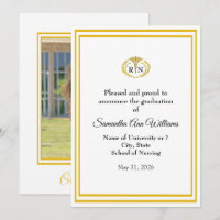 Graduation Announcement for a Nurse - photo