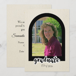 Graduation Announcement fromHigh School with Photo