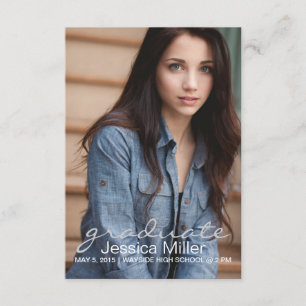 Graduation Announcement/Invite   graduate p   grey Invitation