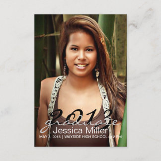 Graduation Announcement/Invite | YR |black Invitation