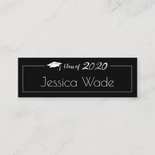 Graduation Announcement Name Card Class of 2020