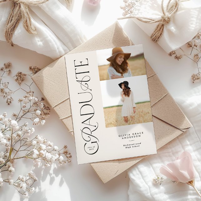 Graduation Announcement Personalised multi Photo  (Creator Uploaded)