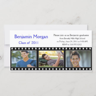 Graduation Announcement Photo Card Filmstrip