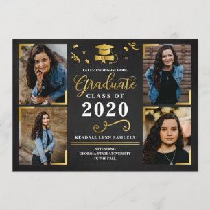 Graduation Announcement Photo Card Invitation