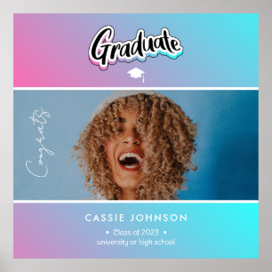 Graduation announcement poster