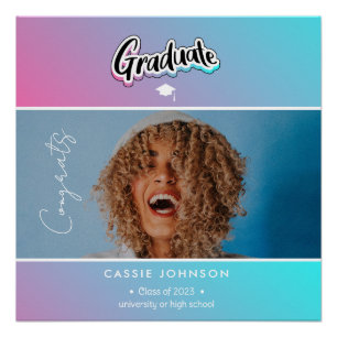Graduation announcement  poster