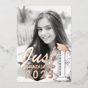 Graduation Announcement Science Graduated Cylinder