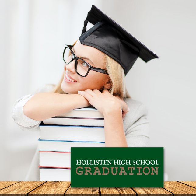 Graduation Announcements Party Invitations [Green] (Creator Uploaded)