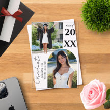 Graduation Arch Photo Collage Trendy Modern Party