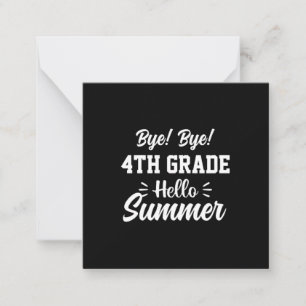 Graduation Art 4th Grade Hello Summer Card