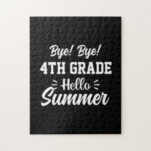 Graduation Art 4th Grade Hello Summer Jigsaw Puzzle