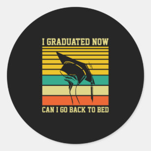 Graduation Art I Graduated Now Classic Round Sticker