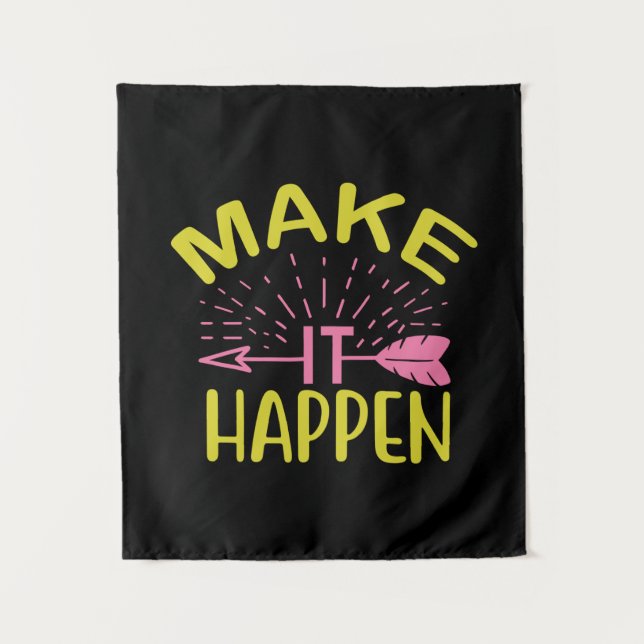 Graduation Art | Make It Happen Tapestry (Front)