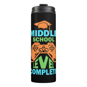 Graduation Art Middle School Level Complete Thermal Tumbler