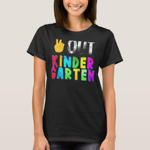Graduation Art Peace Sign Hand Out Kindergarten D T-Shirt