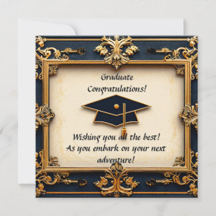 Graduation Artwork with Balloons Invitation