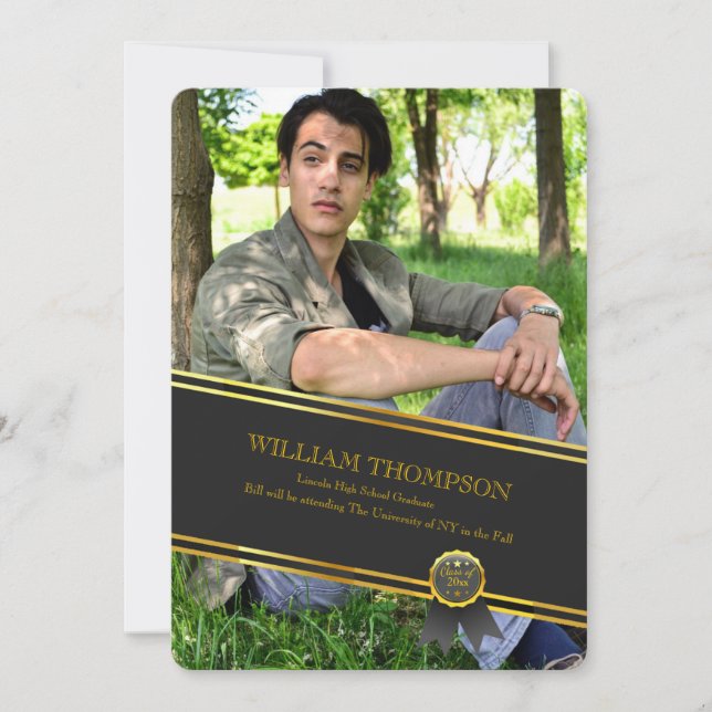 Graduation Banner Photo Announcement (Front)