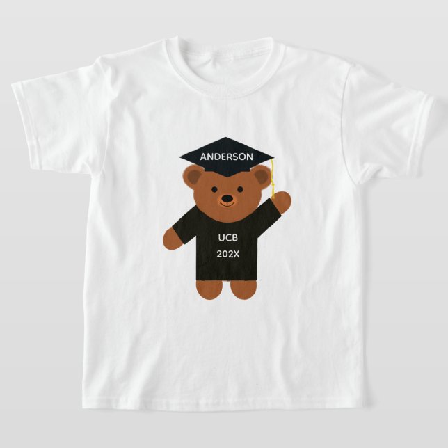 Graduation Bear #2 T-Shirt (Laydown)