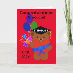 Graduation Bear #3-2 Card
