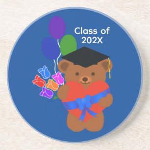 Graduation Bear #3-2 Coaster