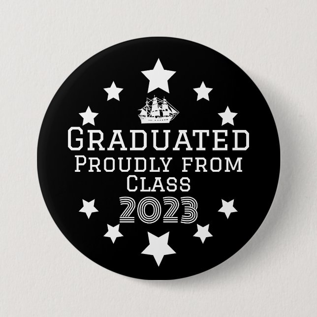 Graduation Black Button (Front)