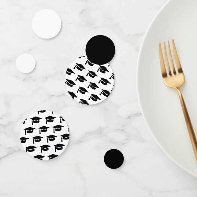 Graduation Black Tassel Cap Confetti (Group)