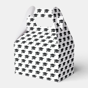 Graduation Black Tassel Cap Favour Box