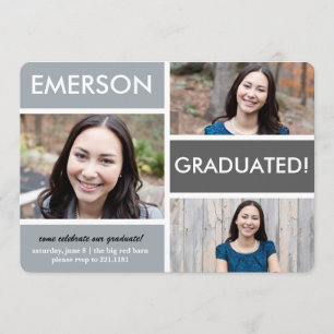 Graduation Blocks Invitation