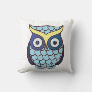Graduation Blue Owl Gift Square Cushion