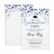 Graduation Blue Silver Party Polka Dot Invite
