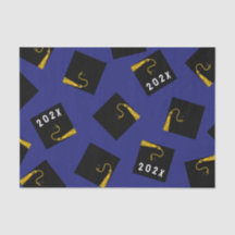 Graduation Blue Tissue Paper