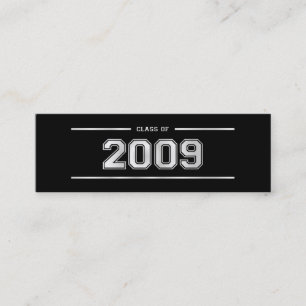 Graduation Bookmark Cards - 2009 - Varsity Silver