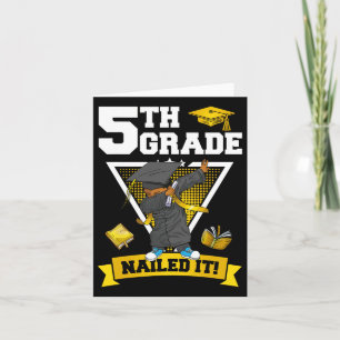 Graduation Boy 5th Grade Nailed It Cl Of 2024  Card