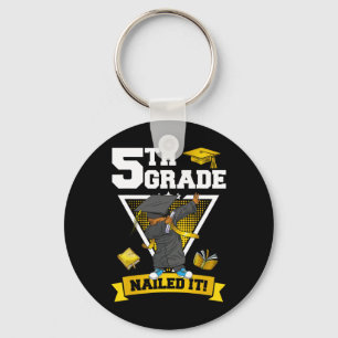 Graduation Boy 5th Grade Nailed It Cl Of 2024 Key Ring