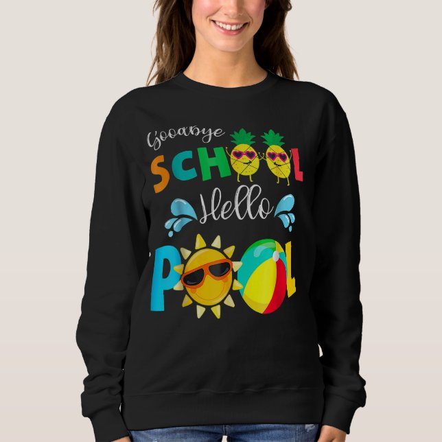 Graduation Bye Bye School Hello Pool Tee (Front)