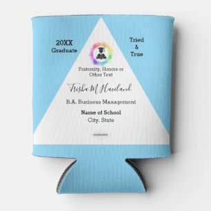 Graduation Can Cooler Watercolor Look HAMbyWG