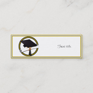Graduation Cap and Diploma Calling Card
