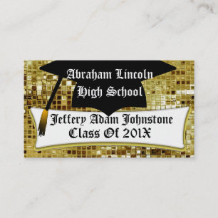 Graduation Cap And Diploma Graduate's Custom Card